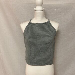 Banana Republic Gray Knit Halter Top Sz. Small